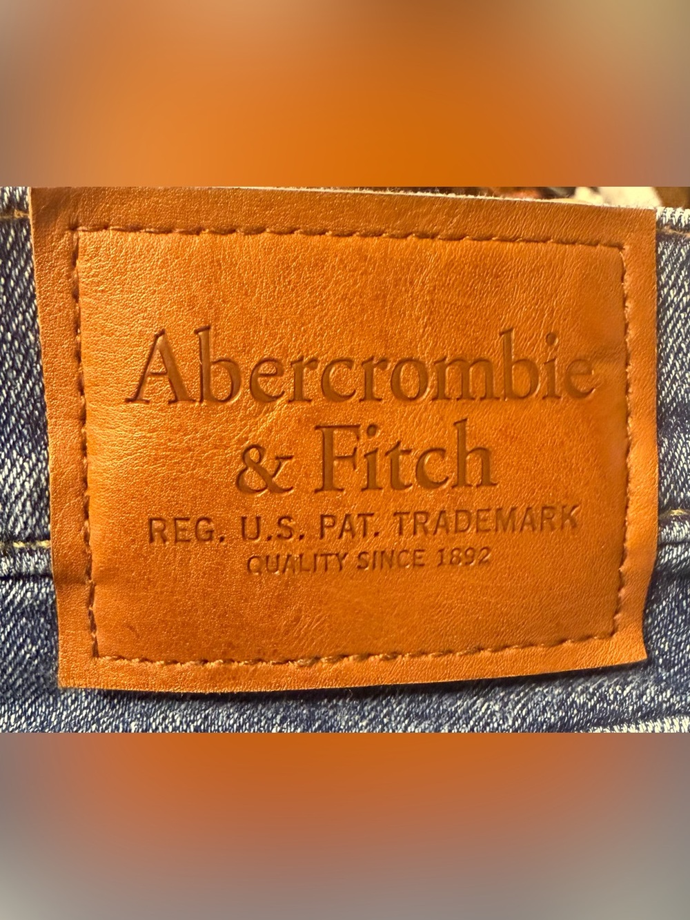 NWOT - Abercrombie & Fitch Men's Blue Athletic Skinny Jeans - Picture 4 of 4